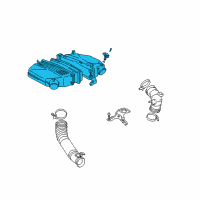 OEM 2001 Toyota RAV4 Air Cleaner Assembly Diagram - 17700-28092