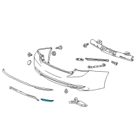 OEM Honda Reflector Assy., L. RR. Diagram - 33555-T2A-A11