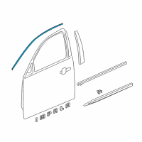 OEM 2016 Chevrolet Impala Reveal Molding Diagram - 84398700