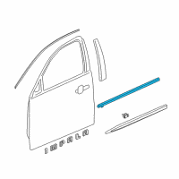 OEM 2020 Chevrolet Impala Belt Molding Diagram - 84325700