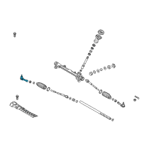 OEM 2018 Hyundai Accent End Assembly-Tie Rod, RH Diagram - 56825-H8000