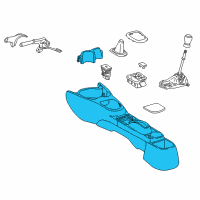 OEM Toyota Yaris Console Diagram - 58911-0D170-C0