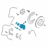 OEM BMW 330i xDrive Brake Caliper Right Diagram - 34-10-6-882-254