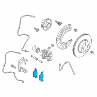 OEM 2019 BMW X3 Disc Brake Pad Set Diagram - 34-10-6-884-492