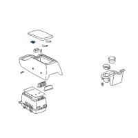 OEM Toyota Corolla Lock Assembly Diagram - 58908-33030