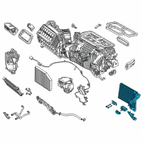 OEM 2021 BMW X3 EVAPORATOR WITH EXPANSION VA Diagram - 64-11-9-382-873