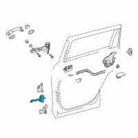 OEM 2015 Toyota Highlander Door Check Diagram - 68630-0E060