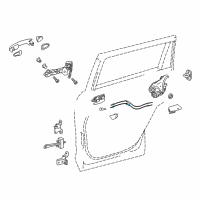 OEM 2016 Toyota Highlander Lock Cable Diagram - 69730-0E050