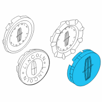 OEM 2015 Lincoln MKT Center Cap Diagram - 8A5Z-1130-C