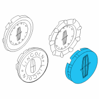 OEM Lincoln MKT Center Cap Diagram - 8A5Z-1130-C