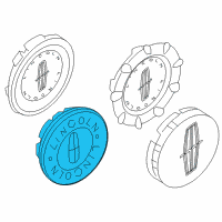 OEM Lincoln Zephyr Center Cap Diagram - 4W1Z-1130-A