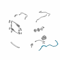 OEM 2001 Toyota Land Cruiser AC Line Diagram - 88726-60730