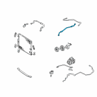 OEM 2001 Toyota Land Cruiser A/C Liquid Line Hoses Diagram - 8870460150