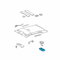 OEM 2011 Toyota RAV4 Dome Lamp Assembly Diagram - 81240-02090-B1