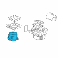 OEM Honda Fit Motor Assembly, W/ Fan Diagram - 79310-SAA-305