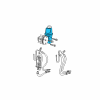 OEM Dodge Dakota Power Steering Pump With Pulley Diagram - 52855186AH