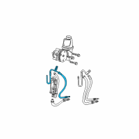 OEM 2005 Dodge Dakota Line-Power Steering Pressure Diagram - 68164552AA