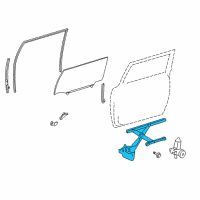 OEM 2007 Toyota 4Runner Regulator Diagram - 69801-58010