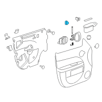 OEM 2006 Chevrolet HHR Lock Switch Diagram - 22724901