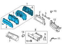 OEM 2022 Hyundai Elantra Cluster Assembly-Instrument Diagram - 94011-AB030