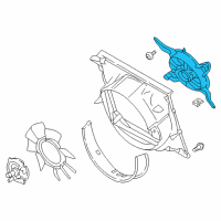 OEM Ford F-350 Super Duty Fan Assembly Diagram - HC3Z-8C607-A