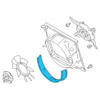 OEM Ford F-350 Super Duty Lower Shroud Diagram - HC3Z-8146-A