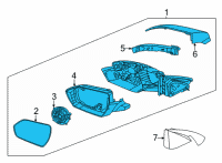 OEM 2022 Hyundai Elantra Mirror Assembly-Outside RR View, LH Diagram - 87610-AA170