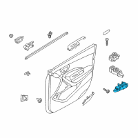 OEM 2016 Hyundai Santa Fe Sport Power Window Assist Switch Assembly Diagram - 93575-4Z050