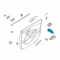 OEM 2013 Hyundai Santa Fe Power Window Main Switch Assembly Diagram - 93570-2W000