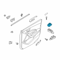 OEM Hyundai Santa Fe XL Switch Assembly-Outside Mirror Control Diagram - 93573-2W000