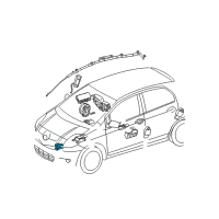 Genuine Toyota Front Sensor diagram