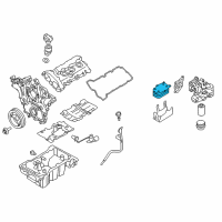 OEM Cadillac SRX Oil Cooler Diagram - 12572837