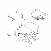 OEM 2003 Pontiac Vibe Latch, Hood Primary & Secondary Diagram - 88972905