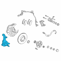 OEM 2002 Toyota Tacoma Knuckle Diagram - 43211-35180