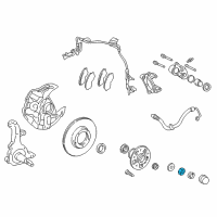 OEM 2003 Toyota Tacoma Axle Nut Diagram - 90170-19185