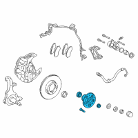 OEM 2001 Toyota Tacoma Hub Diagram - 43502-09010