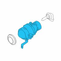 OEM Hyundai XG350 Front Passenger Side Fog Light Assembly Diagram - 92202-39500