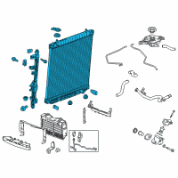 OEM 2016 Chevrolet Colorado Radiator Assembly Diagram - 84910548