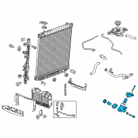 OEM 2015 Chevrolet Colorado Thermostat Housing Diagram - 12698362