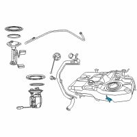 OEM 2007 Jeep Compass Strap-Fuel Tank Diagram - 5105549AC