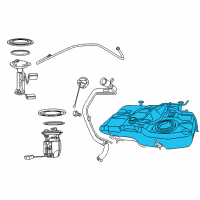 OEM 2011 Dodge Caliber Fuel Tank Diagram - 5105135AI