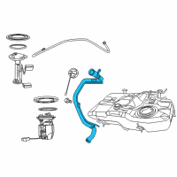 OEM 2009 Jeep Compass Tube-Fuel Filler Diagram - 5105255AF