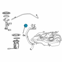 OEM Jeep Compass Cap, Fuel Tank Locking Diagram - 68030940AA