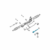 OEM 2011 Ford F-150 Inner Tie Rod Diagram - AL3Z-3280-A