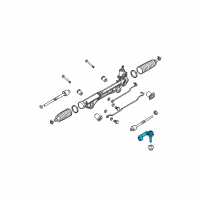 OEM Ford Outer Tie Rod Diagram - AL3Z-3A130-A