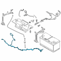OEM 2018 BMW X5 Battery Cable Diagram - 61-12-9-381-812