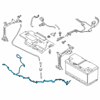 OEM 2017 BMW X6 Battery Cable Diagram - 61-12-9-367-661