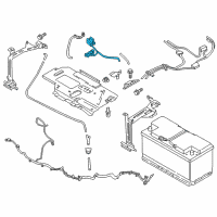 OEM 2017 BMW X5 Battery Lead, Plus, Distrib. Box, Front Diagram - 61-12-9-314-519