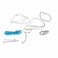 OEM 2018 Lexus NX300 Cover, Outer Mirror Diagram - 87939-78080