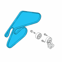 OEM 2016 Hyundai Genesis Ribbed V-Belt Diagram - 25212-3CKB0